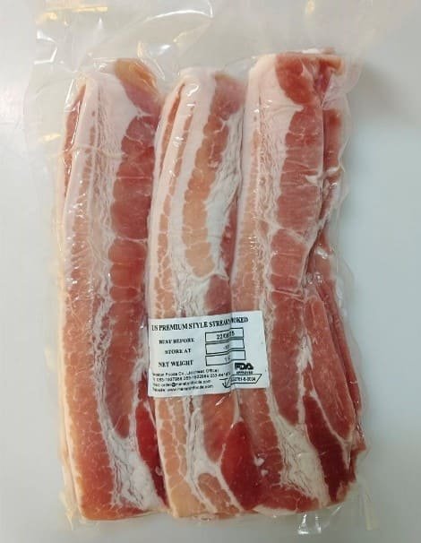 US Premium Style Streaky Smoked Bacon 1KG