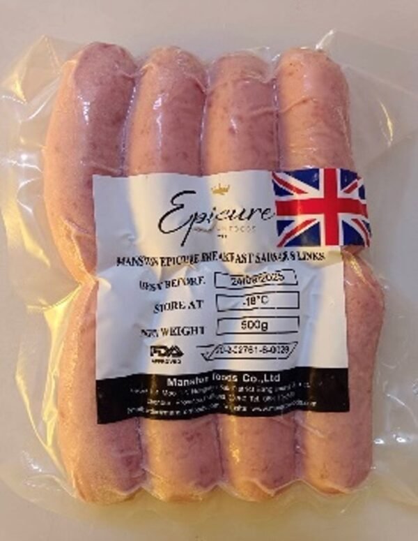 Epicure Manston Foods breakfast sausages