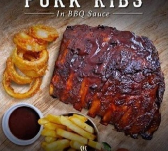 Slow Cooked Pork Ribs in BBQ Sauce (500-600g Pack – Frozen)