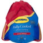 US Butterball Whole Cooked Turkey 5.45-6.35kg Frozen from Manston Foods