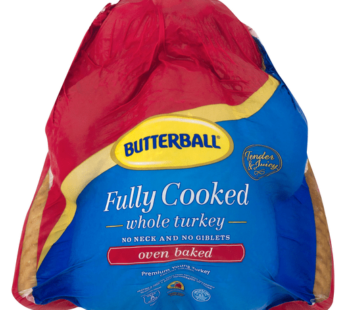 US Butterball Whole Cooked Turkey – 5.45-6.35kg (Frozen)