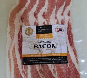 Epicure Un-Smoked Streaky Dry Cured Bacon (250g)