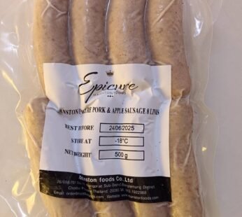 Epicure Pork & Apple Sausage – 8 Links (500g)