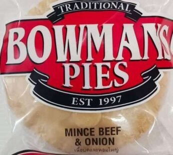 Bowmans Mince Beef & Onion Pie (250g)