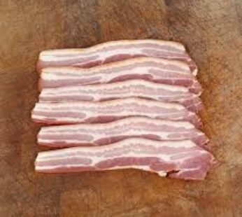 US Premium Style Streaky Un-Smoked Bacon (250g)