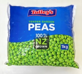 New Zealand Talley Tender Garden Peas – 1kg (Frozen)