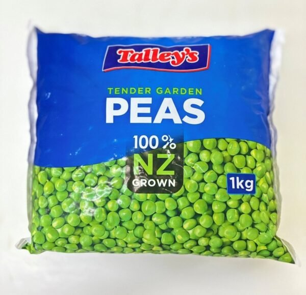 New Zealand Talley Tender Garden Peas – 1kg (Frozen)