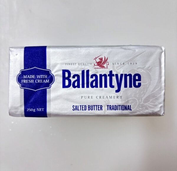 BALLANTYNE Pure Creamery Salted Butter (250g, Frozen)