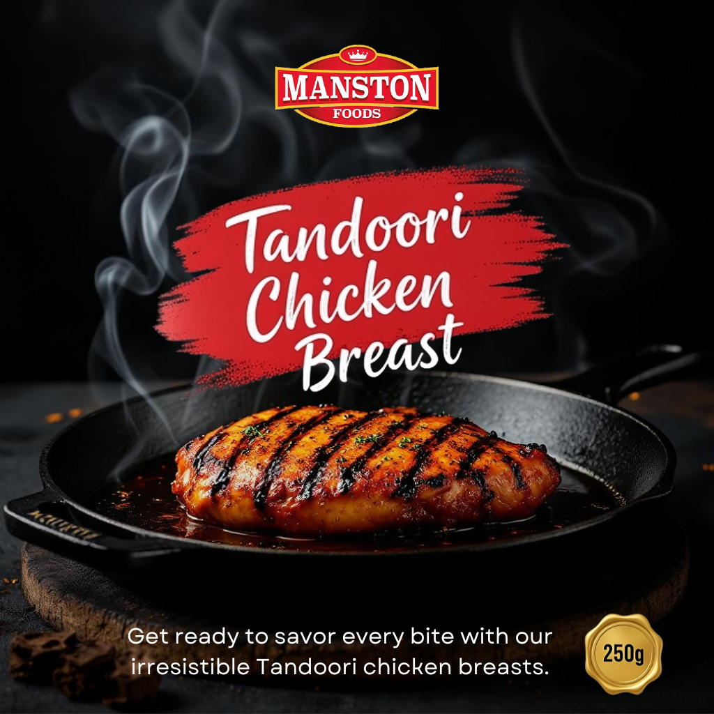 Tandoori Chicken Breast (250–270g, Frozen)