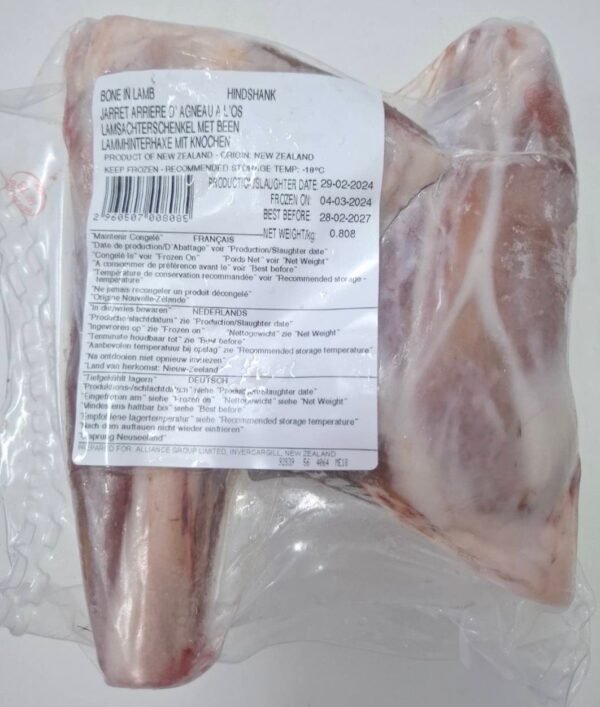 NZ Lamb Hindshank (760–900g, Frozen) - Image 2