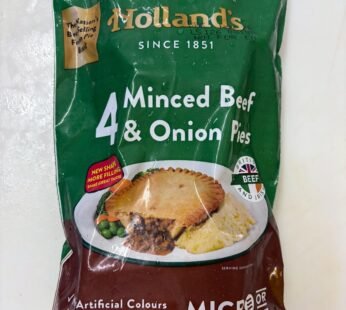 Holland’s 4 x 181g Minced Beef & Onion Pies (724g, Frozen)