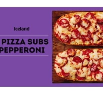 Iceland 2 Pepperoni Pizza Subs (264g, chilled)