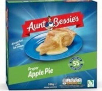 Aunt Bessies Bramley Apple Pie (550g, chilled)