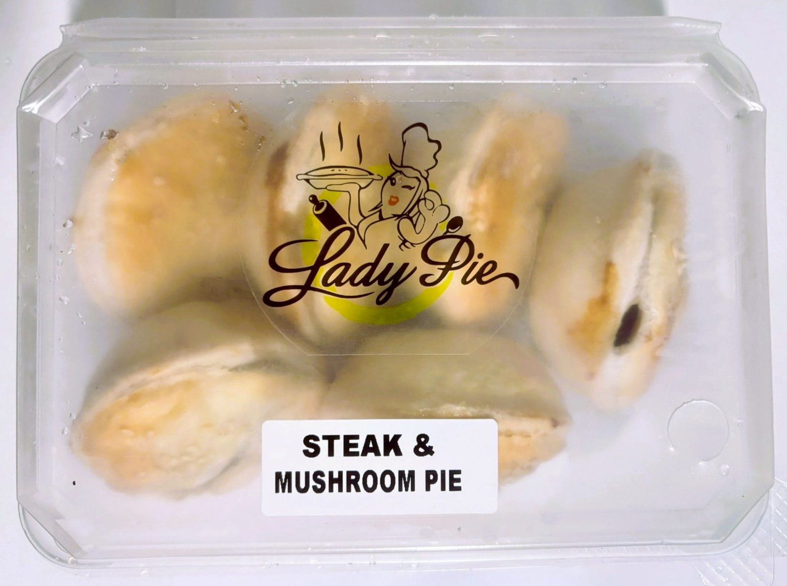 Lady Pie - 6 Mini Steak & Mushroom Pies (190g, Frozen)