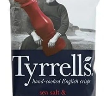 Tyrrells Lightly Sea Salt & Black Pepper Crisps (150g, Chilled)
