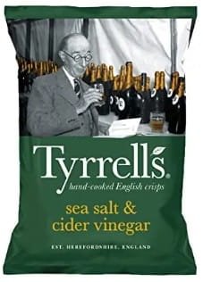 Tyrrells Furrows Sea Salt & Vinegar Crisps (150g, Chilled)
