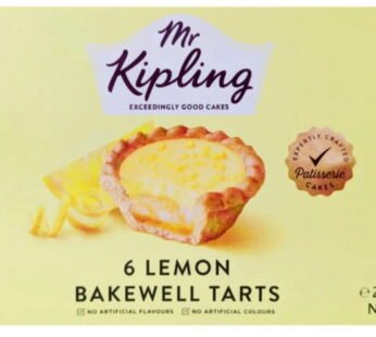 Mr Kipling 6 Lemon Bakewell Tarts (225g, chilled)
